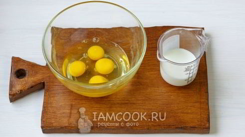 омлет с цветной капустой в духовке