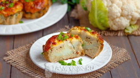 омлет с цветной капустой в духовке
