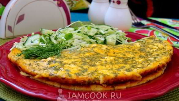 Рецепт Омлета с творогом на сковороде