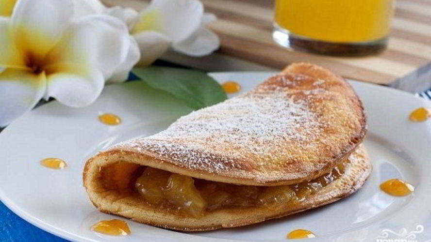 Рецепт омлета с вареньем