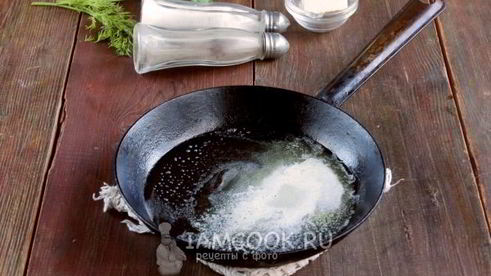 омлет с ветчиной