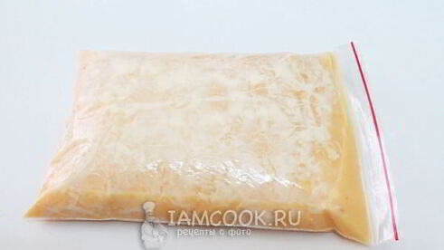 омлет в мешочке с молоком