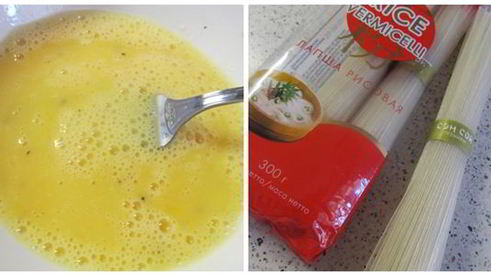 омусоба — японский омлет с овощами, лапшой и соусом тонкацу