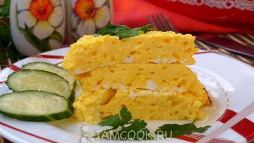 Рецепт пышного омлета в духовке