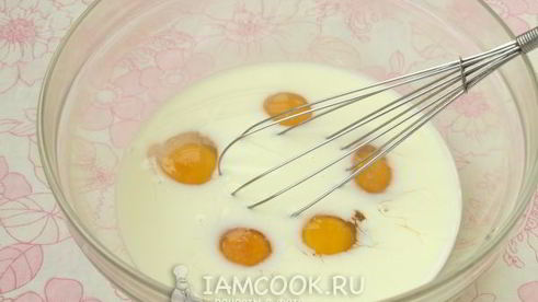 пышный омлет в духовке