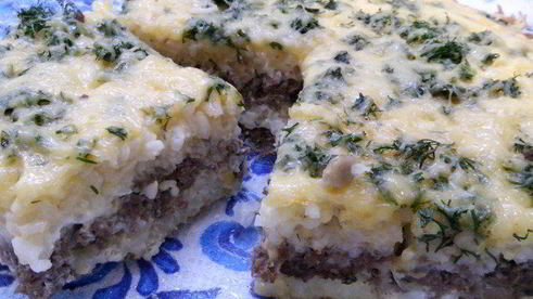 вкусный мясной омлет в духовке