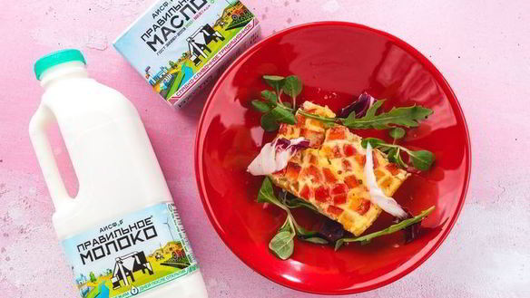 Рецепт Яркого омлета с овощами