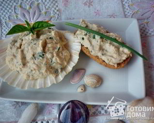 Фигуристый паштет из трески и творога