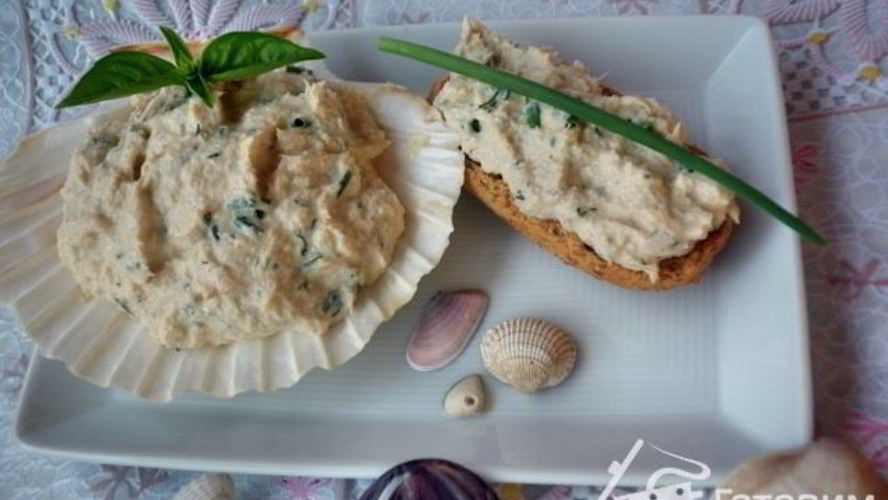 Рецепт фигуристого паштета из трески и творога