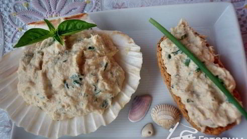 фигуристый паштет из трески и творога