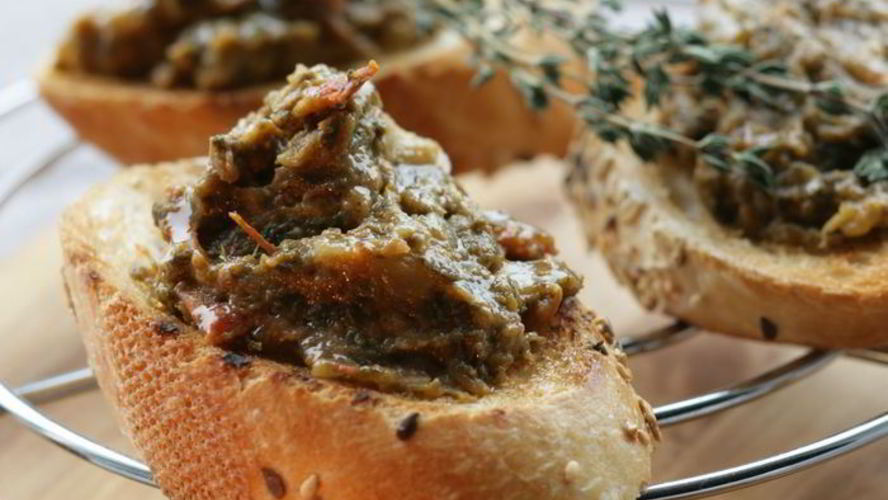 Рецепт овощного паштета из баклажанов, щавеля и помидоров