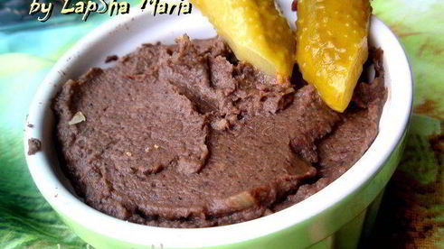 паштет из фасоли с грибами