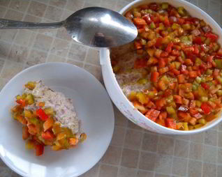 Паштет из фасоли с красным перцем