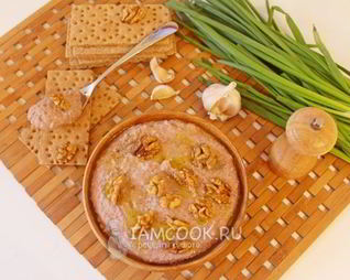 Паштет из фасоли с орехами