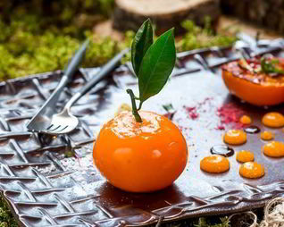 Паштет из кролика с печеной хурмой