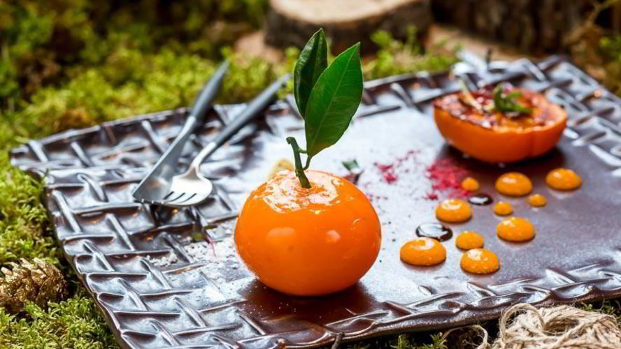 Рецепт паштета из кролика с печеной хурмой