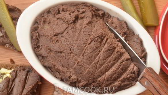 Рецепт Паштета из куриной печени с черносливом и грецкими орехами
