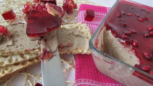 паштет из куриной печени с коньяком и гранатовым желе