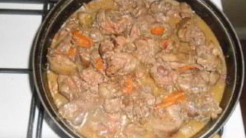 паштет из куриной печени с овощами