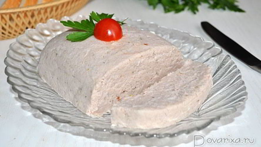 Рецепт паштета из курицы с ветчиной