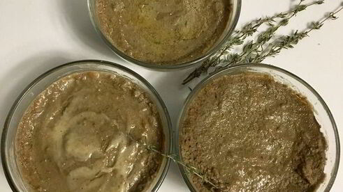 паштет из печени кролика с каштанами