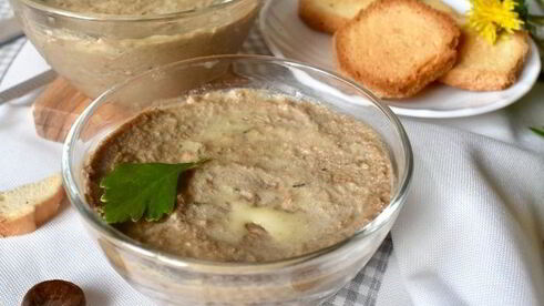 паштет из печени кролика с каштанами