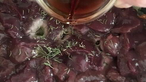 паштет из печени кролика с каштанами