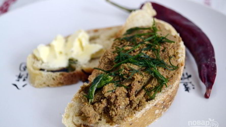 Рецепт паштета из печени с морковью и луком