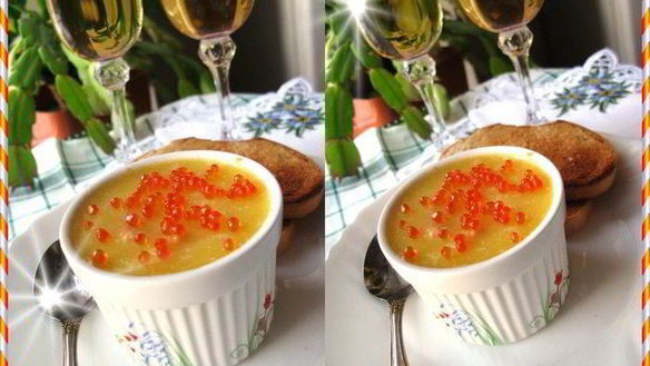 Рецепт Паштета из семги с красной икрой и вином