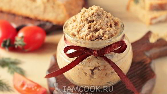 Рецепт Паштета из вареной говяжьей печени