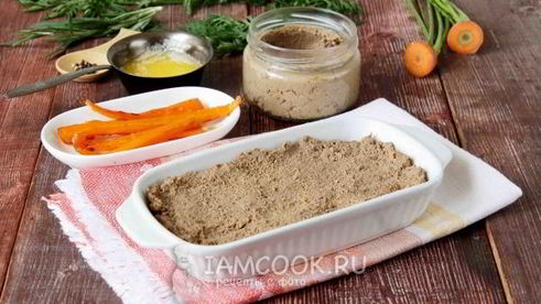паштет с карамелизированной морковью