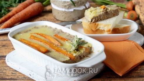 паштет с карамелизированной морковью