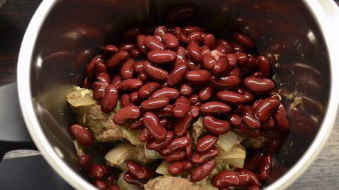 печеночный паштет с фасолью