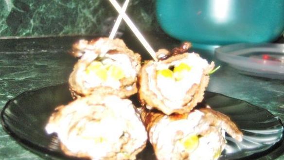 Рецепт Печеночных рулетиков
