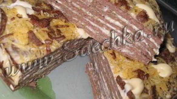 Рецепт Торта из куриной печени