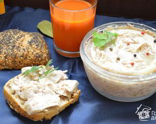 Рийет из кролика в белом вине