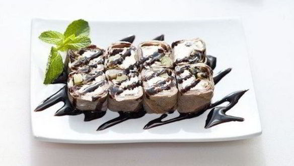 Рецепт Банановых роллов в темном шоколаде