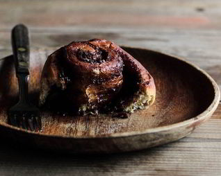 Кофейные роллы с нутеллой