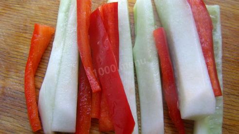 постные роллы с огурцом