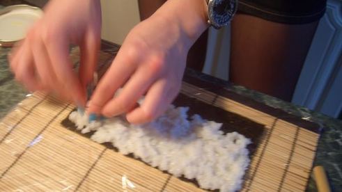 ролл калифорния с лососем