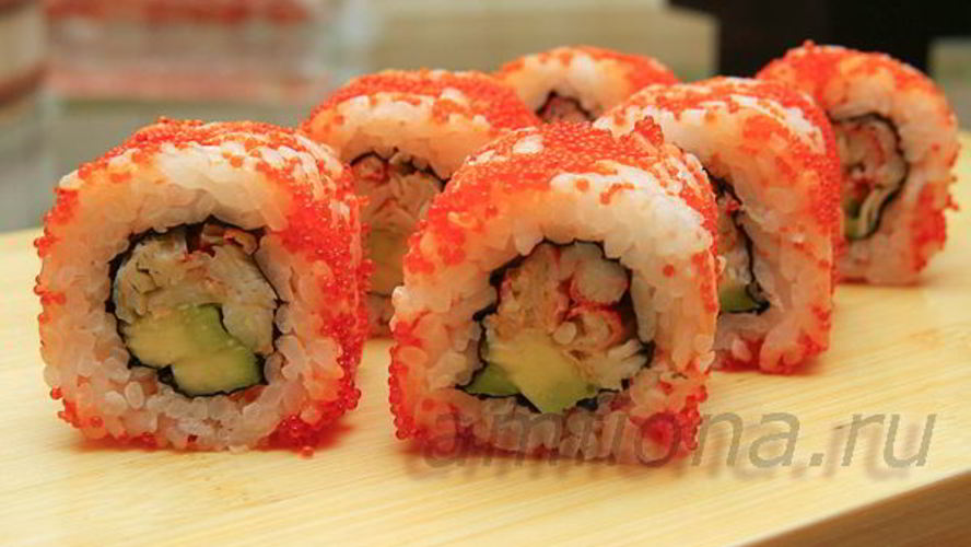 Рецепт ролла калифорния