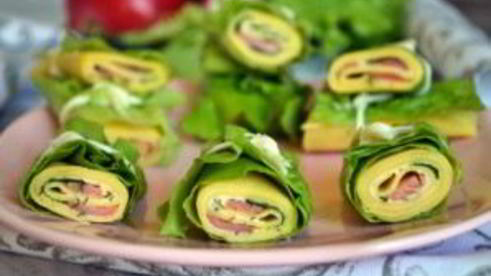 роллы из блинов