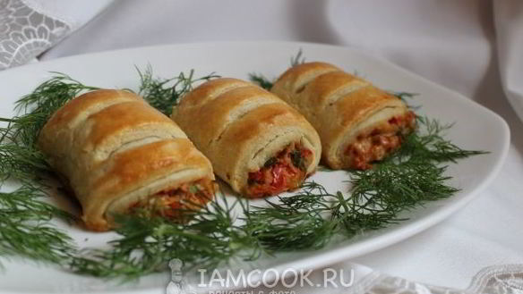 Рецепт Роллов из теста с тунцом