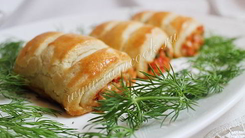 роллы из теста с тунцом