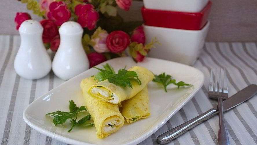 Рецепт роллов с омлетом