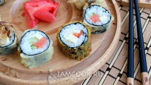 роллы темпура