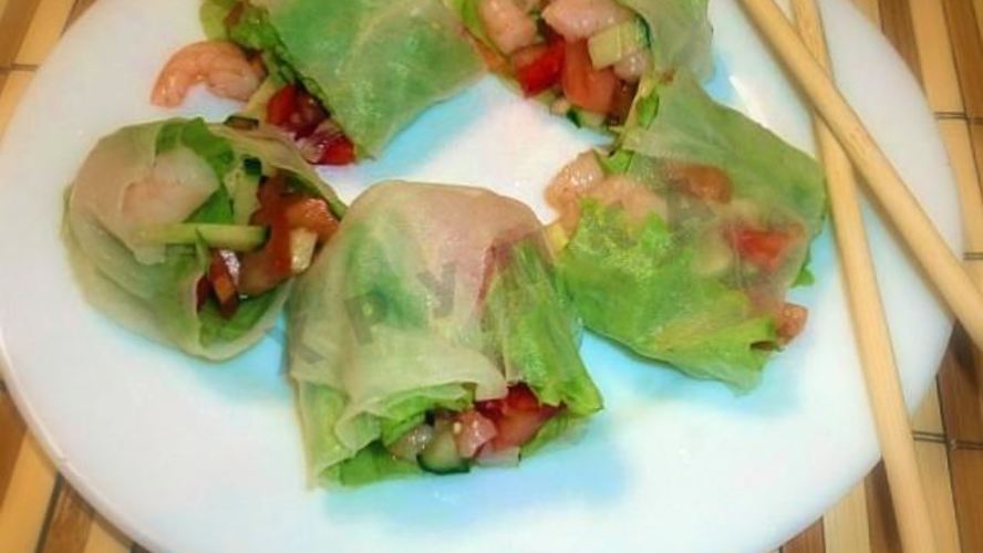 Рецепт спринга роллы с креветками