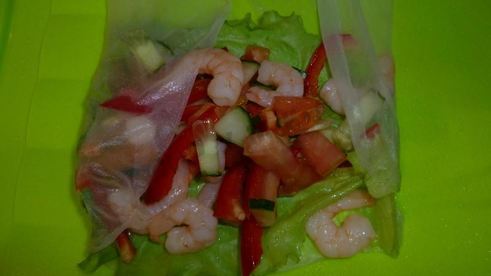 спринг роллы с креветками