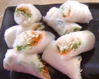 Вьетнамские рисовые роллы с креветками