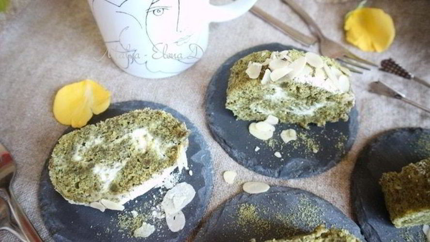 Рецепт бисквитного рулета из тыквенных семечек